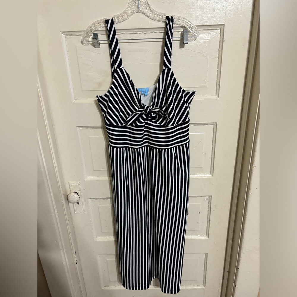Draper James size XL striped nautical tank dress